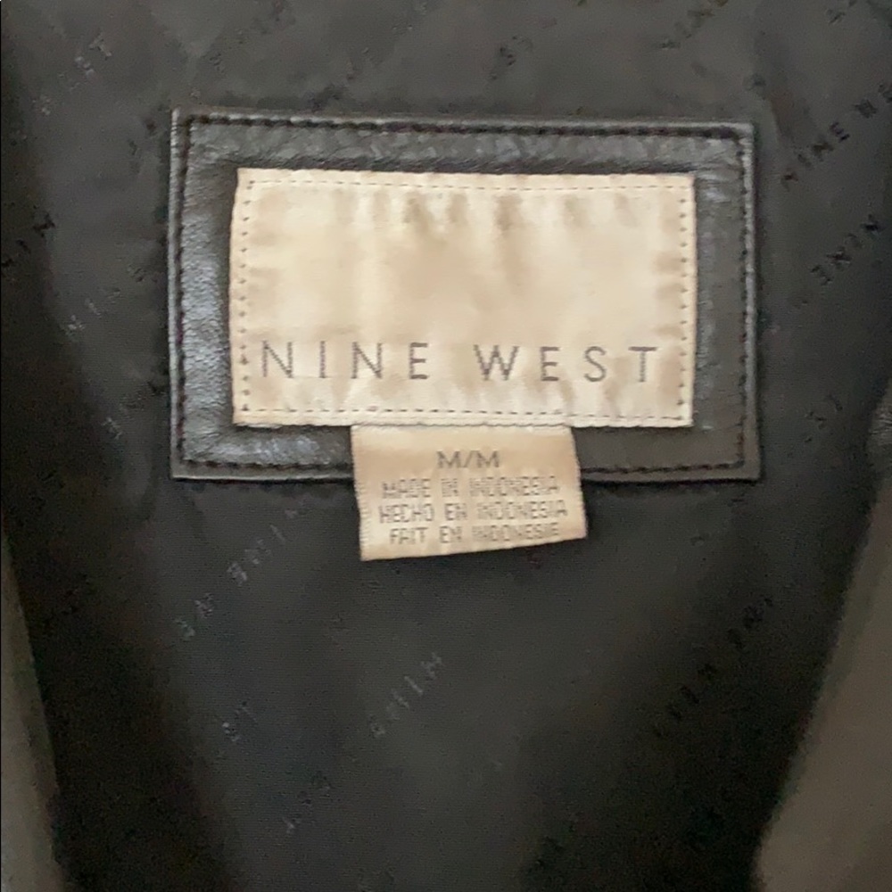Authentic Nine West Leather Jacket - Picture 2 of 8
